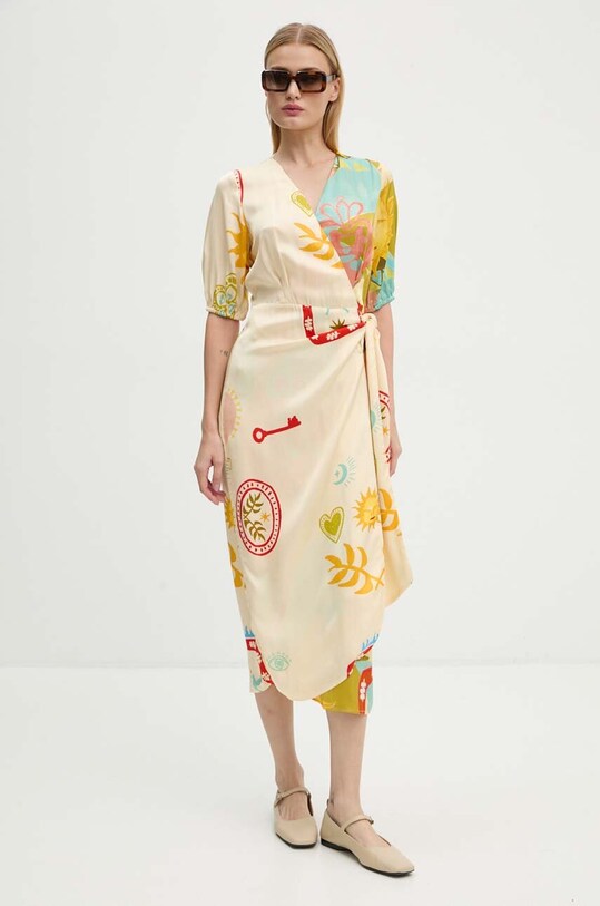 Платье Never Fully Dressed Vienna Wrap Dress мультиколор NFDDR1567