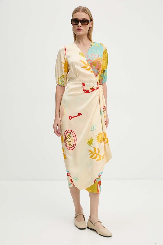 Never Fully Dressed rochie Vienna Wrap Dress multicolor NFDDR1567
