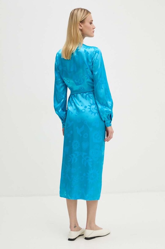 Odzież Never Fully Dressed sukienka Vienna Wrap Dress NFDDR1575 niebieski