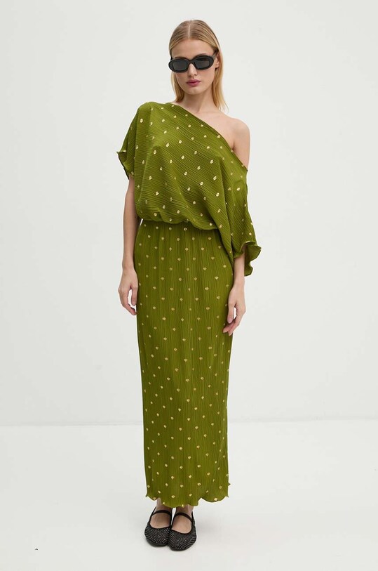Never Fully Dressed rochie Olive Tilly Dress maxi verde NFDDR1675