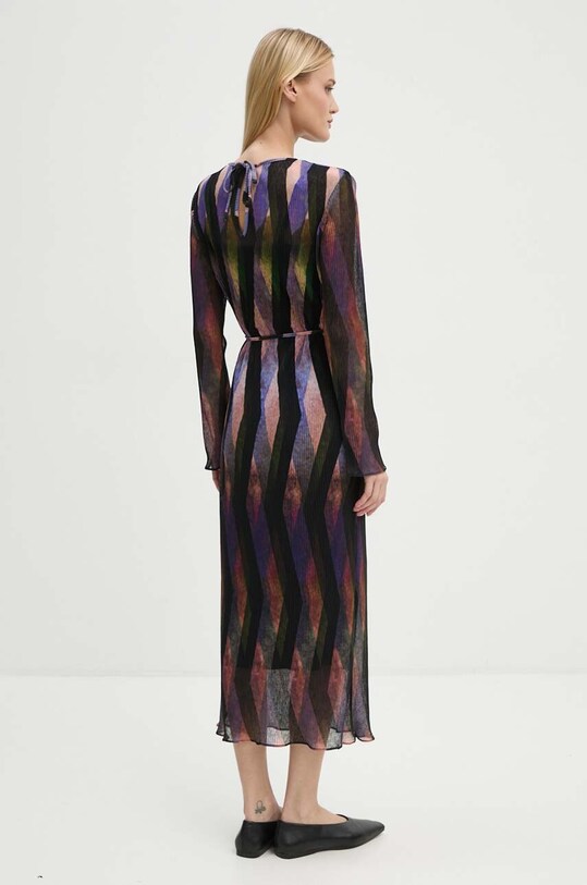 Odzież Never Fully Dressed sukienka Purple Zig Zag Gaia Plisse NFDDR1515 multicolor
