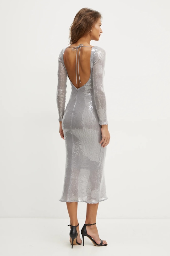 Bardot sukienka VERONA 58859DB srebrny SS25