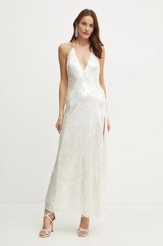 Bardot rochie YVE midi alb 59315DB1