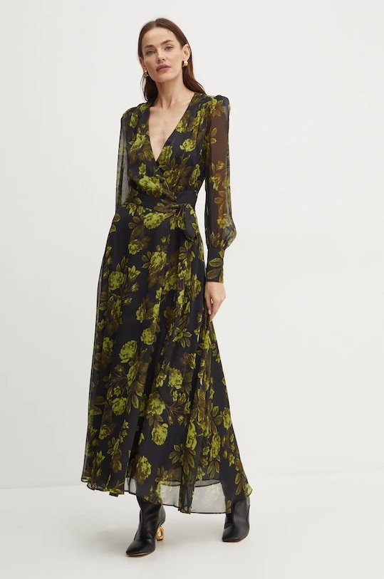 Bardot sukienka LUCIANNA tkanina czarny 59537DB