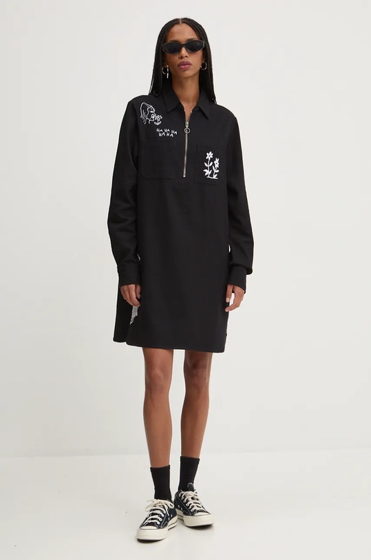Džínové šaty Volcom x KEUTCHI B1332413 černá AW24