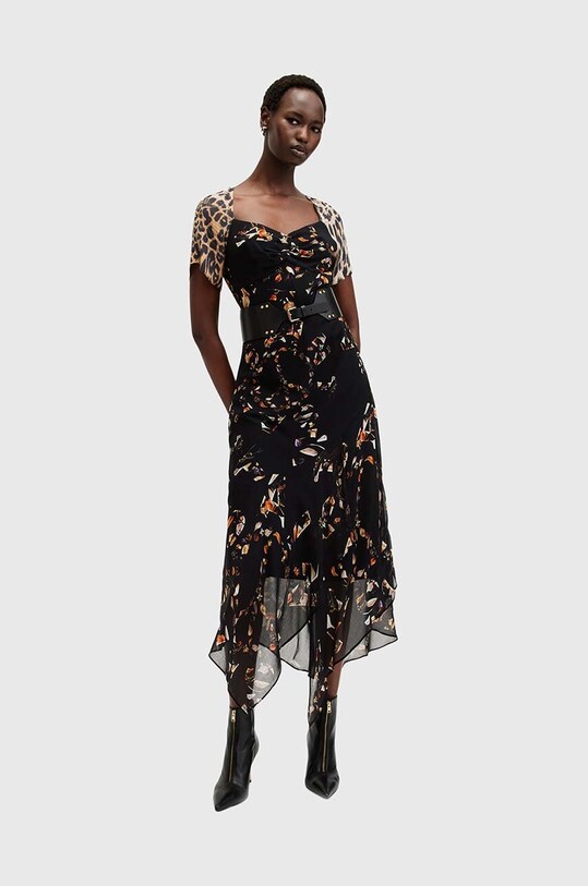 Одяг Сукня AllSaints LEAH W051DB чорний