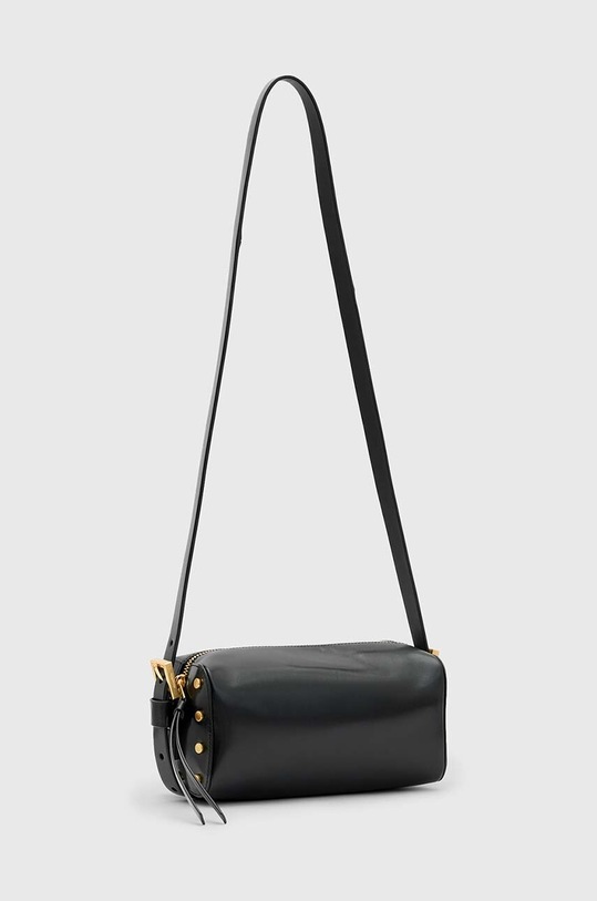 Doplňky Kožená kabelka AllSaints MIRO BARREL W064XB černá