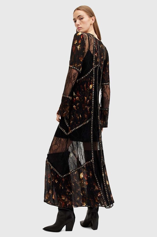Сукня AllSaints BRYN W065DB чорний AW24