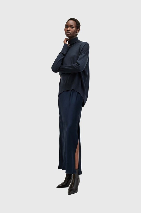 Obleka in volneni pulover AllSaints NEO Raven mornarsko modra W080DB
