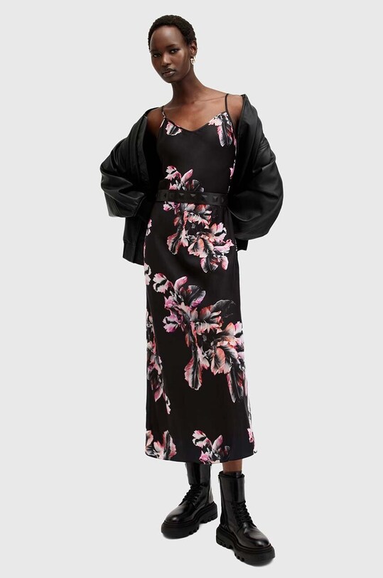 Šaty AllSaints BRYONY W226DB čierna