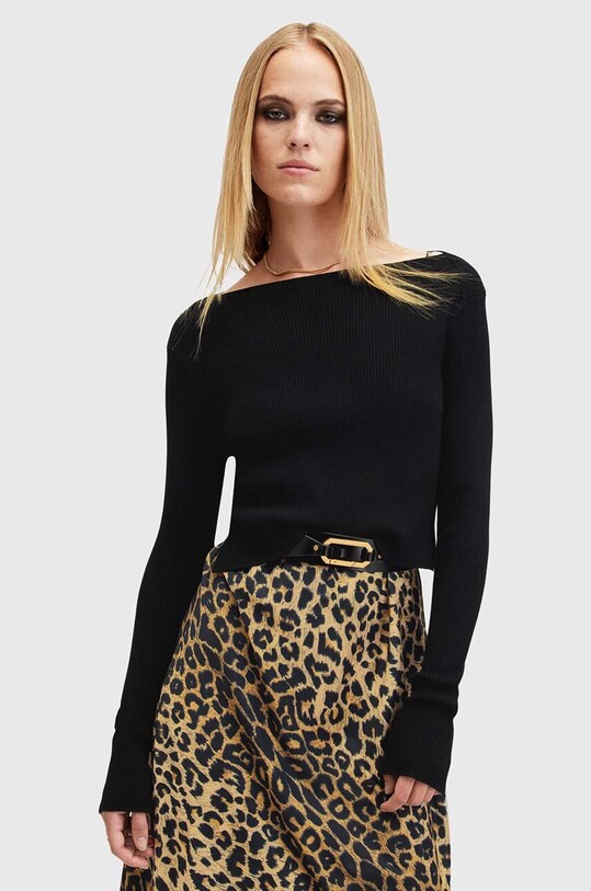 AllSaints sukienka i sweter HERA W322DA czarny AW24