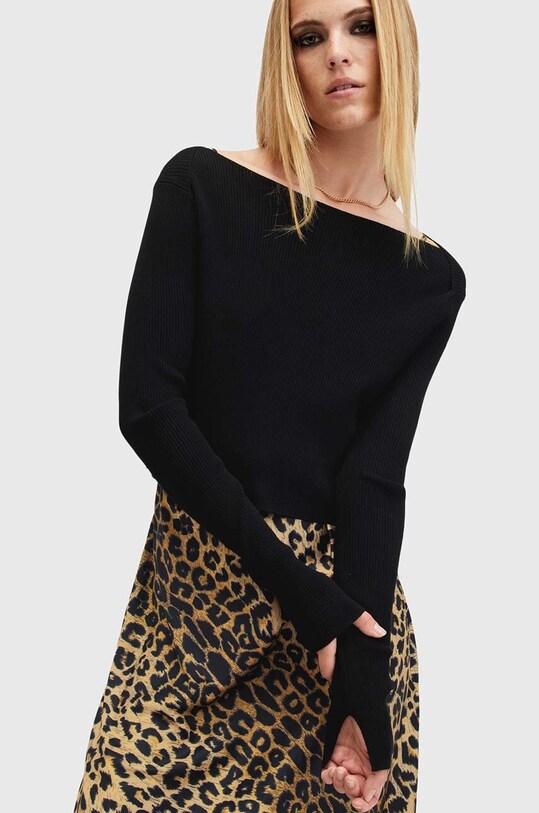 Odzież AllSaints sukienka i sweter HERA W322DA czarny
