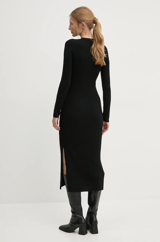Odzież FROM FUTURE sukienka wełniana WRO01073 czarny