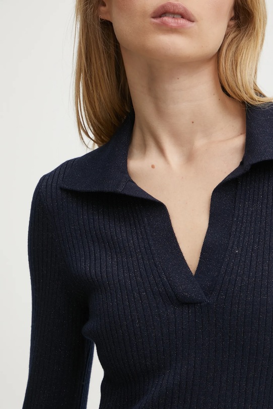 FROM FUTURE rochie din lana WRO01437 bleumarin