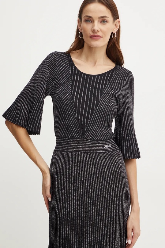 Šaty Karl Lagerfeld čierna 246W1316