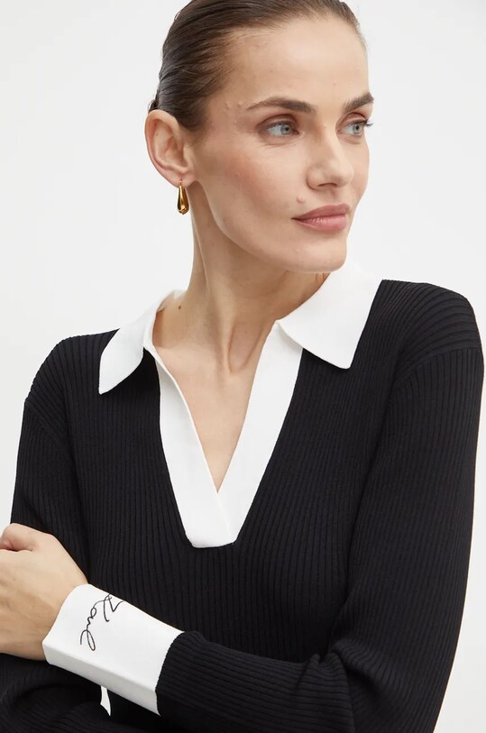 Karl Lagerfeld sukienka czarny 246W1319