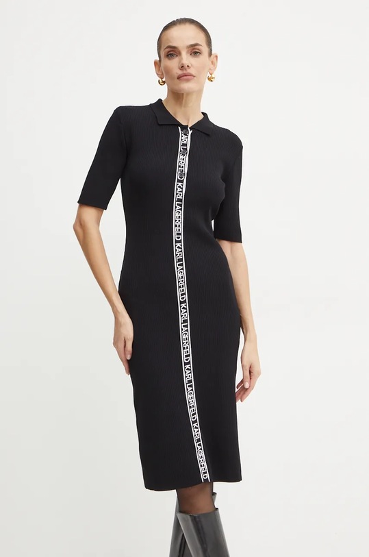 Karl Lagerfeld rochie negru 246W1320