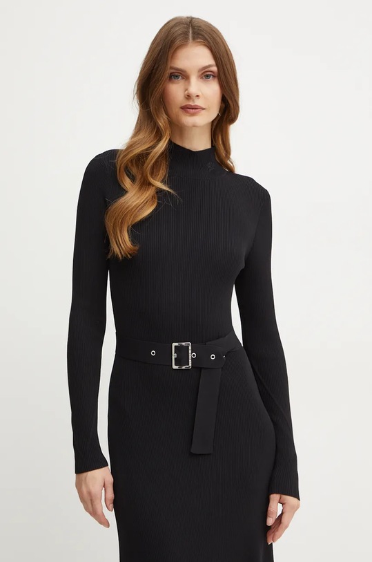 Karl Lagerfeld sukienka 246W1321 czarny AW24