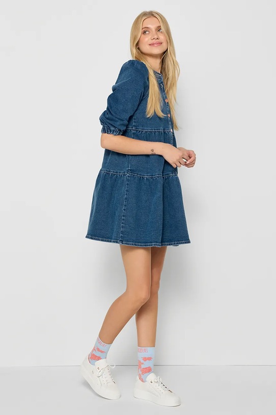 Odzież Bizuu sukienka jeansowa DANIELLE DANIELLE.NIEBIESKI.AW24 granatowy