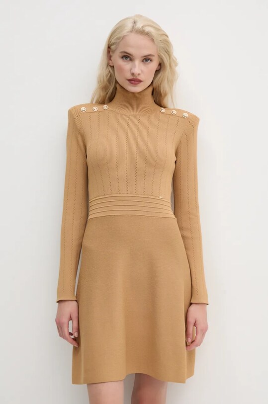 Gaudi rochie mini bej 421FD13007