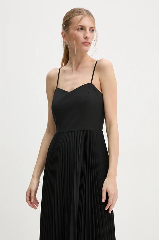 Theory rochie și pulover din amestec de lână negru O0805603