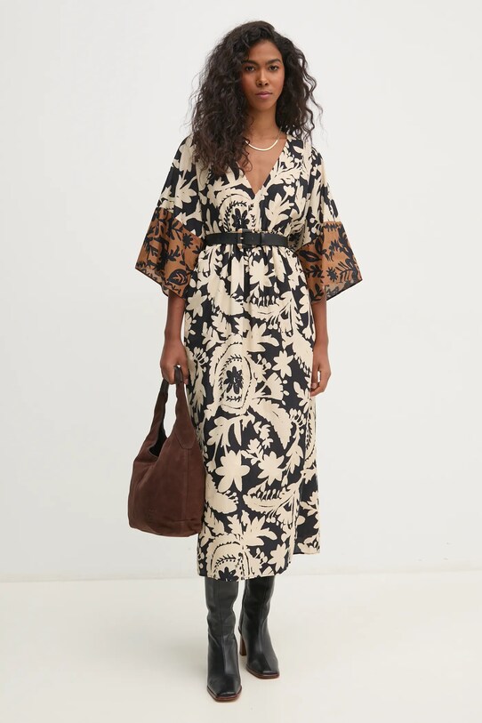 Бавовняна сукня Pedro del Hierro 3818443 бежевий AW24