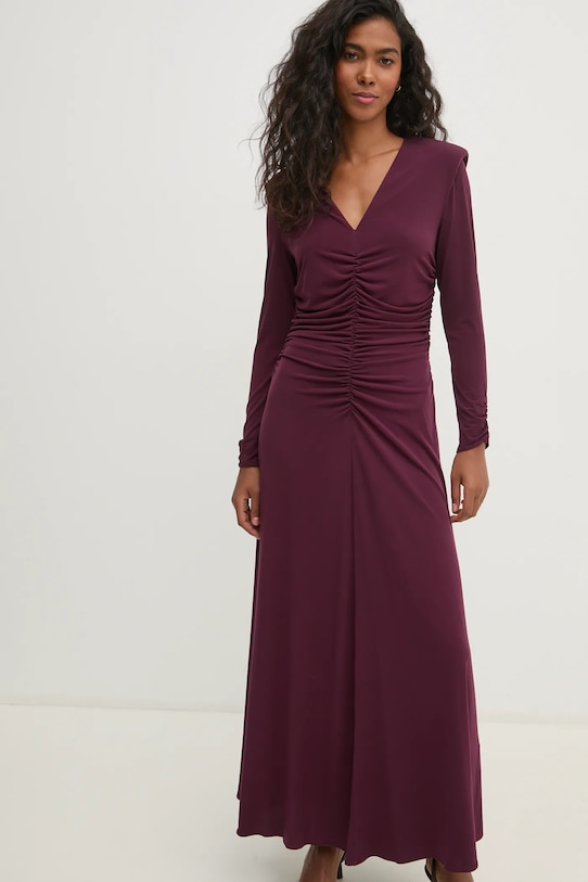 Pedro del Hierro rochie maxi burgundia 6198621
