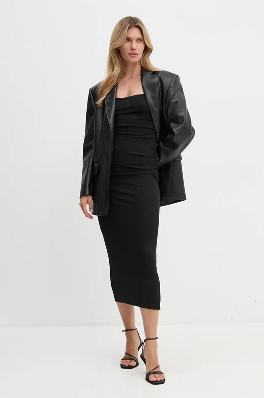 Nanushka rochie ALEXA NW24CRDR00299 negru AW24
