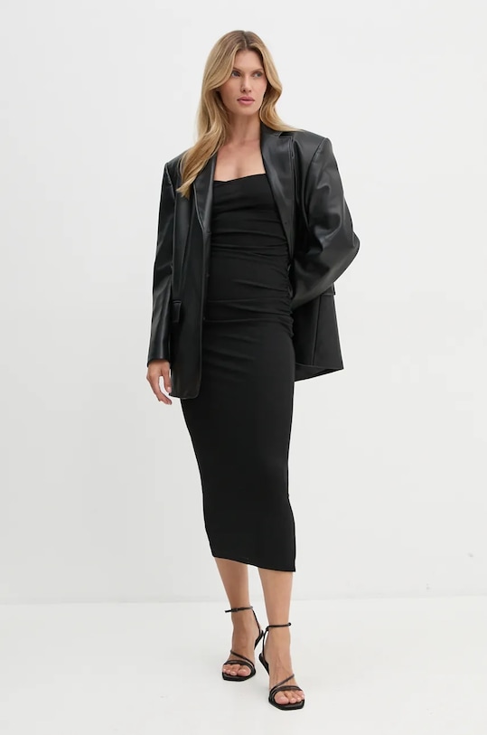 Šaty Nanushka ALEXA NW24CRDR00299 čierna AW24