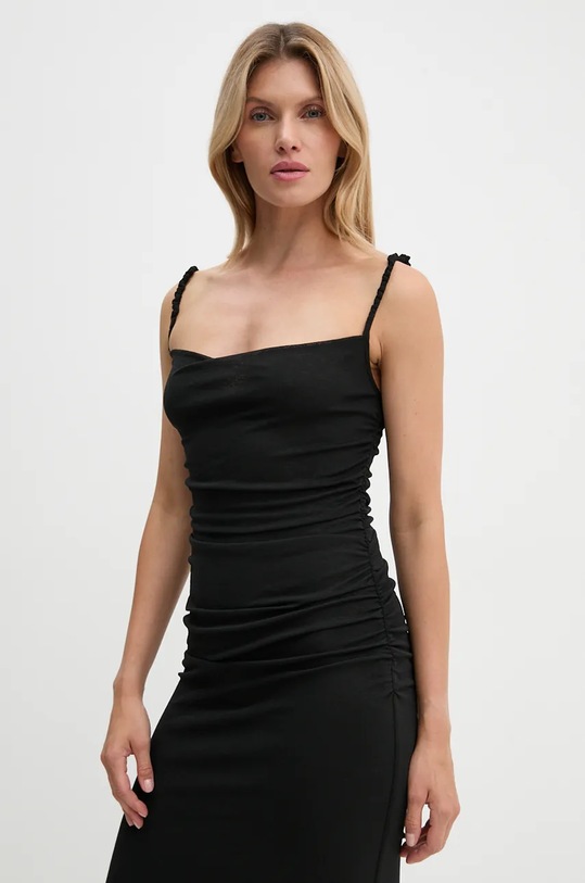Šaty Nanushka ALEXA čierna NW24CRDR00299