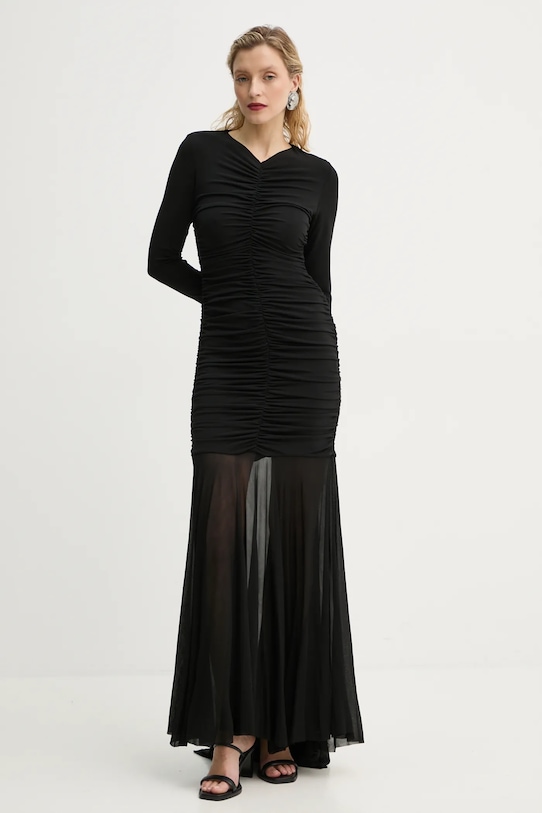 A.L.C. rochie Fawn maxi negru 6DRES02467