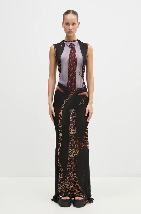 Ottolinger dress Mesh Maxi Dress all-over print multicolor 2201030107