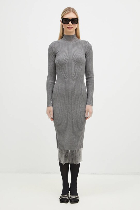 Sportmax wool dress Alibi 2422326022600 gray