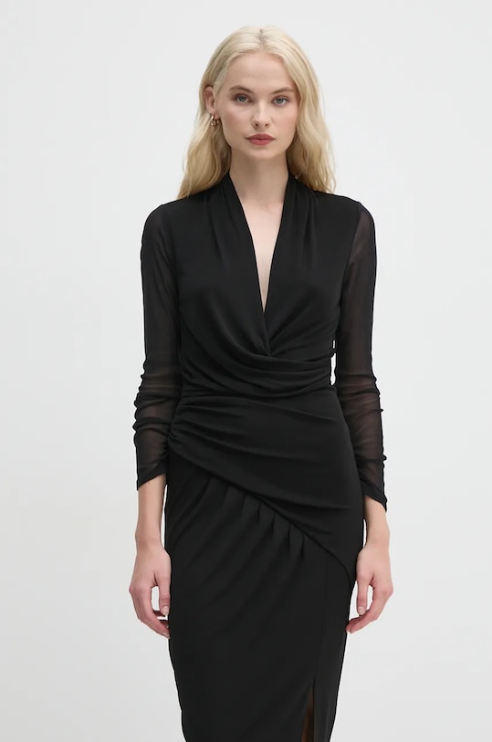 DIANE VON FURSTENBERG sukienka DVFDW3S015 czarny AW24