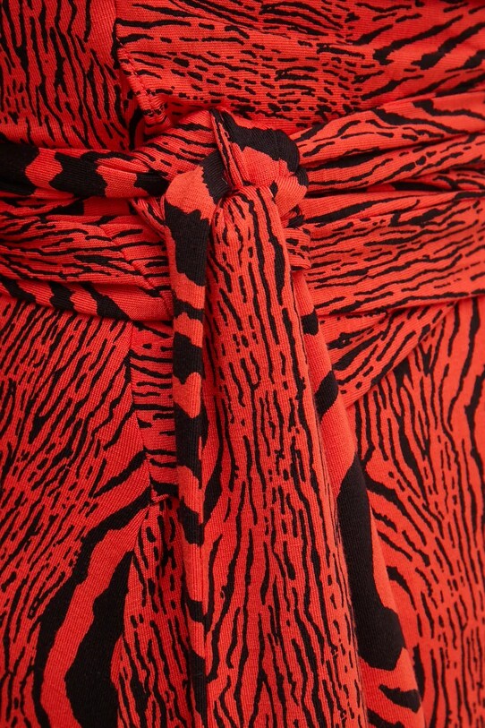 DIANE VON FURSTENBERG sukienka DVFDW3S019 czerwony