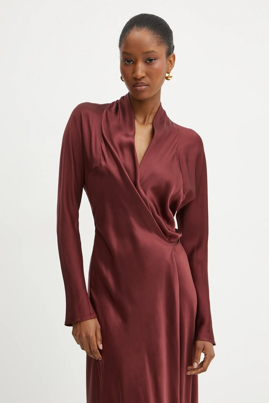 Forte Forte rochie de matase rosu 13305.mydress