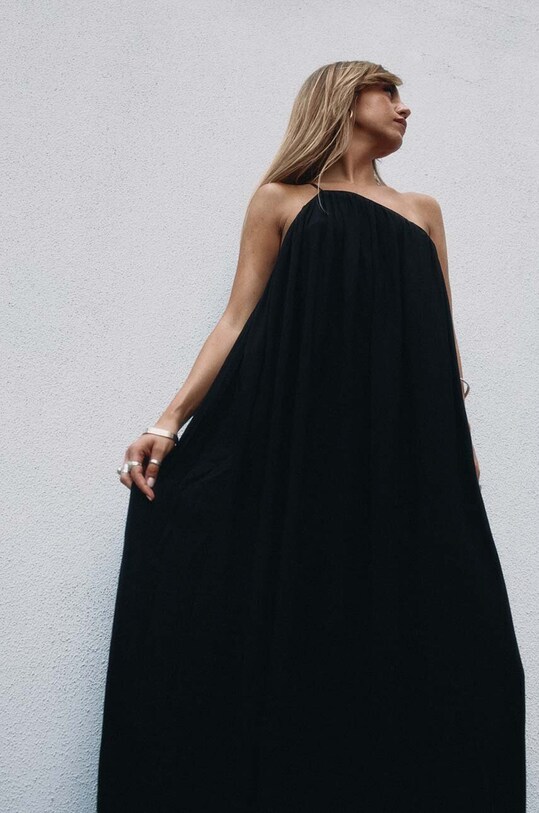 MUUV. rochie AISE sukienka.dluga.AISE negru AW24