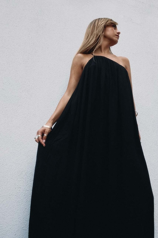 Šaty MUUV. AISE sukienka.dluga.AISE černá ZS26