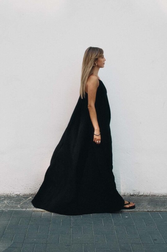 MUUV. rochie AISE sukienka.dluga.AISE negru