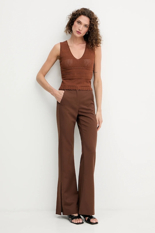 Top Morgan MORTA MORTA καφέ AW25