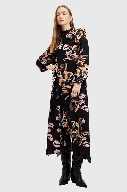 Платье AllSaints JESSICA DRESS узор чёрный W033DB