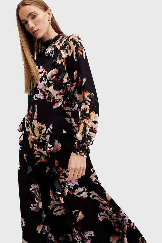 AllSaints sukienka JESSICA DRESS W033DB czarny AW24