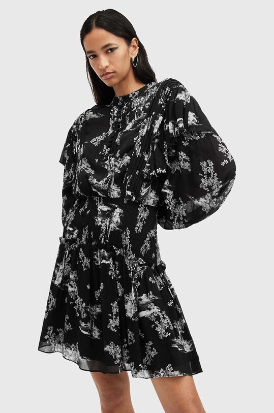 AllSaints sukienka AUBREY DRESS casual czarny W038DB