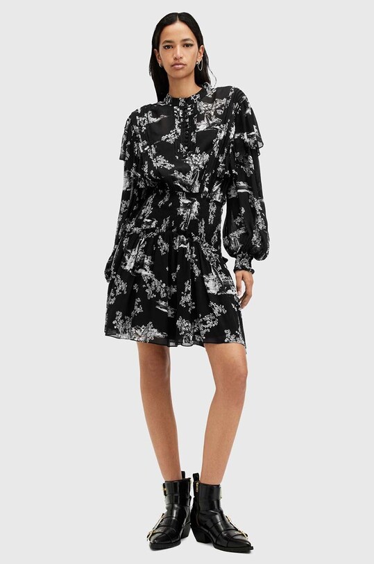 AllSaints sukienka AUBREY DRESS W038DB czarny