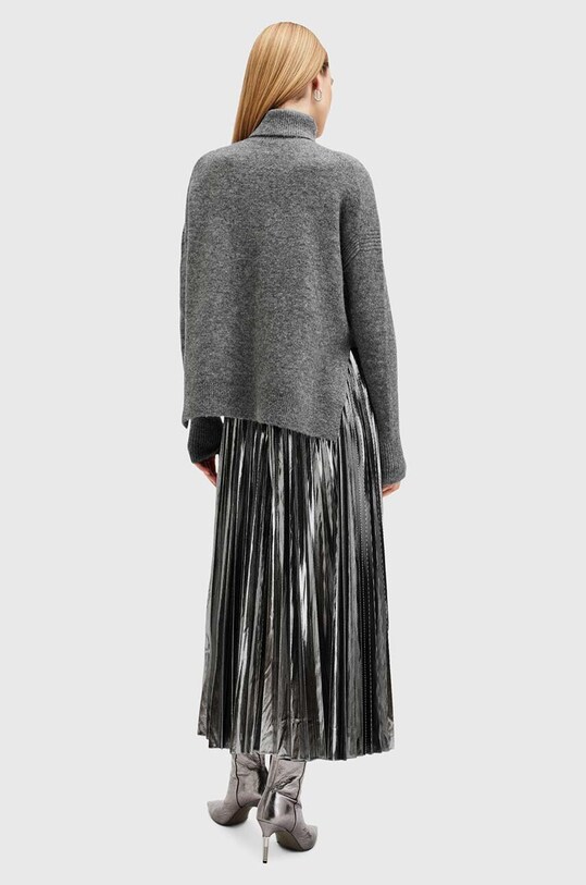 AllSaints sukienka i sweter SPARK DRESS W082DB szary