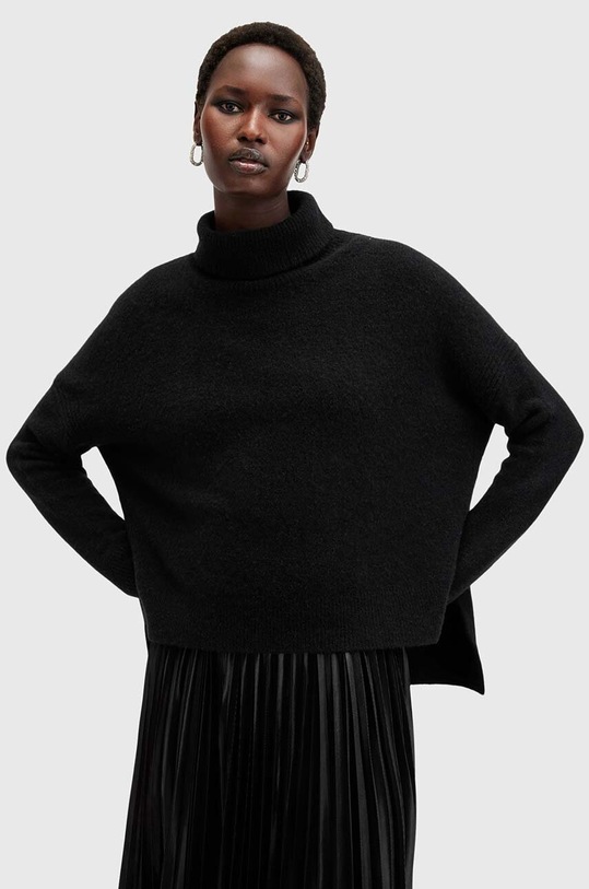 AllSaints rochie si pulover SPARK DRESS negru W082DB