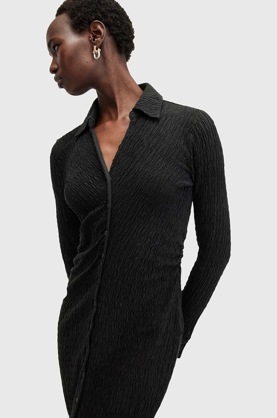 Платье AllSaints CONNIE MIDI DRESS W106DB чёрный AW24