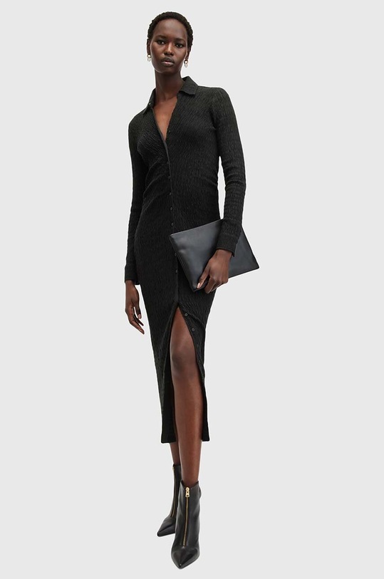 Платье AllSaints CONNIE MIDI DRESS W106DB чёрный