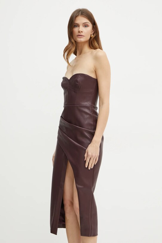 Haljina Bardot KAI 58940DB1 bordo AW24
