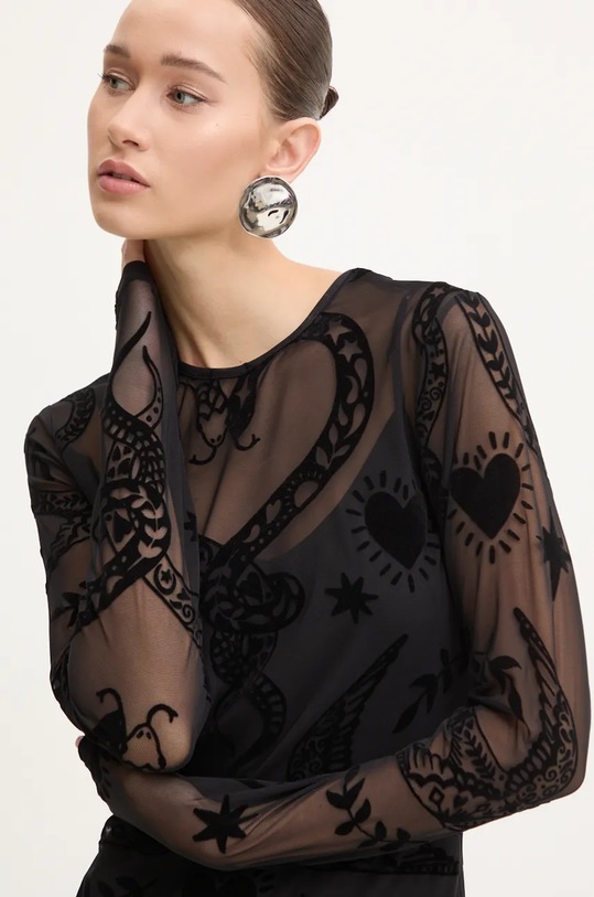 Рокля Never Fully Dressed Swallow Romance Soho NFDDR1571 черен AW24